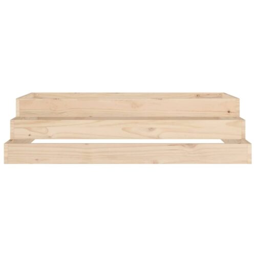 Planter 110x110x27cm Solid Wood Pine - Image 5