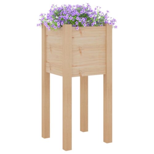 Garden Planters 2pcs 31x31x70cm Solid Pinewood - Image 3