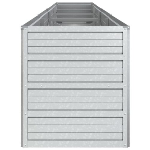 Garden Raised Bed 320x40x45cm Galvanized Steel Silver - Image 5