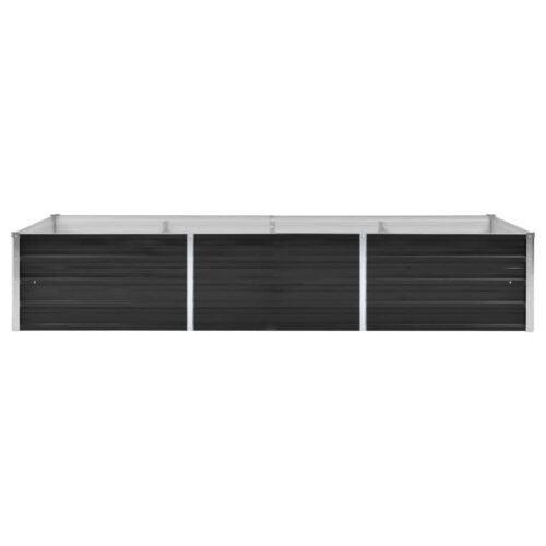 Garden Raised Bed Anthracite 240x80x45cm Galvanised Steel - Image 3