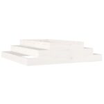 Planter White 110x110x27cm Solid Wood Pine