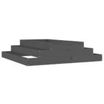 Planter Grey 110x110x27cm Solid Wood Pine