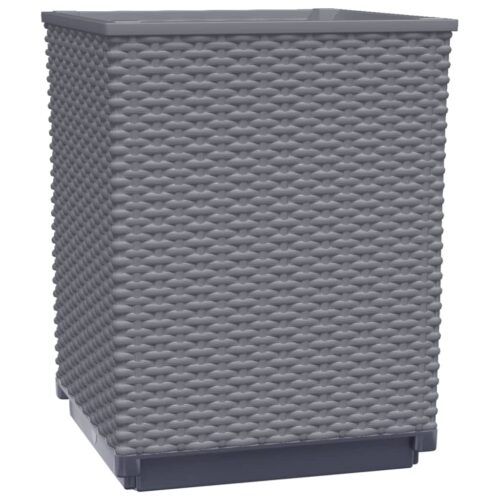 Planters 4pcs Dark Grey 30x30x37cm Polypropylene - Image 4