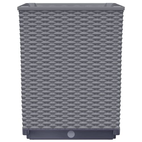 Planters 4pcs Dark Grey 30x30x37cm Polypropylene - Image 6