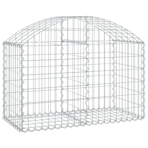 Arched Gabion Basket 100x50x60/80cm Galvanised Iron