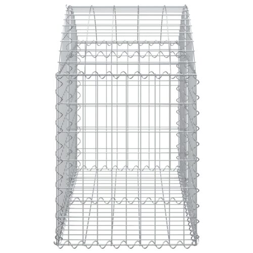 Arched Gabion Basket 100x50x60/80cm Galvanised Iron - Image 4