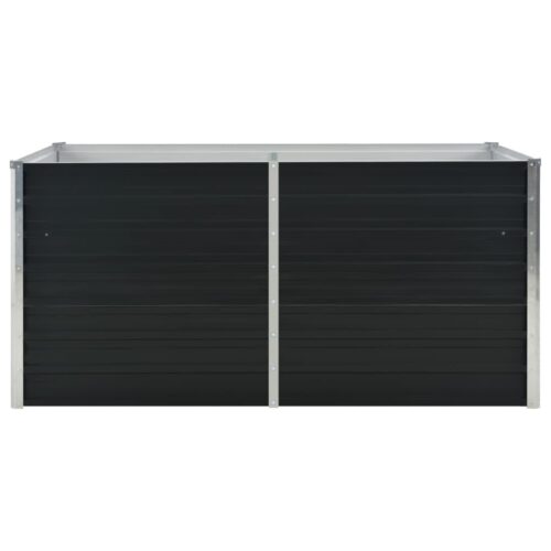 Raised Garden Bed Anthracite 160x80x77cm Galvanised Steel - Image 3