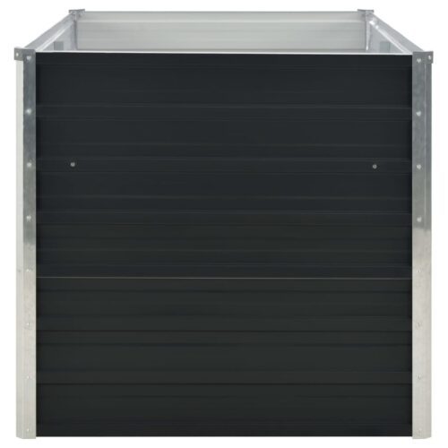 Raised Garden Bed Anthracite 160x80x77cm Galvanised Steel - Image 4