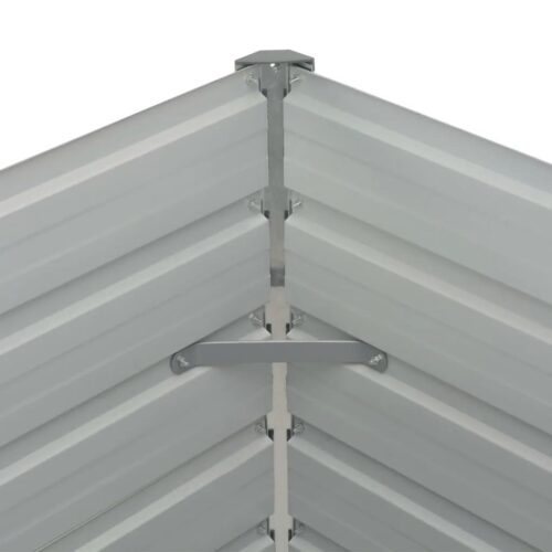 Raised Garden Bed Anthracite 160x80x77cm Galvanised Steel - Image 6