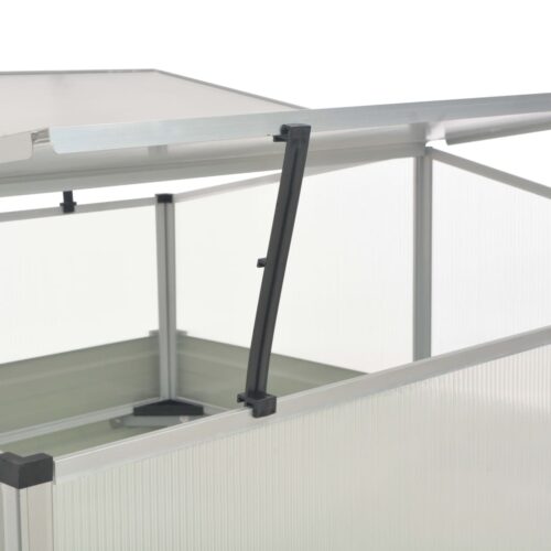 Greenhouse Anthracite 100x100x77cm Galvanised Steel - Image 5