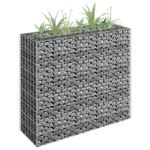 Gabion Raised Bed Galvanised Steel 90x30x90cm - Image 2