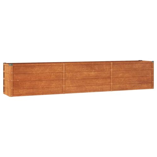 Garden Raised Bed Rusty 240x40x45cm Corten Steel