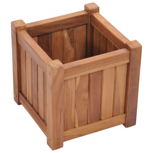 Raised Bed 30x30x30cm Solid Teak Wood - Image 4
