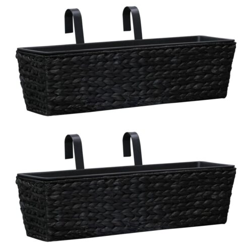 Planters 2pcs Water Hyacinth Black - Image 2