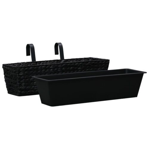 Planters 2pcs Water Hyacinth Black - Image 3