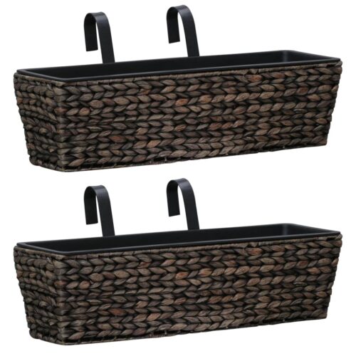 Planters 2pcs Water Hyacinth Brown - Image 2