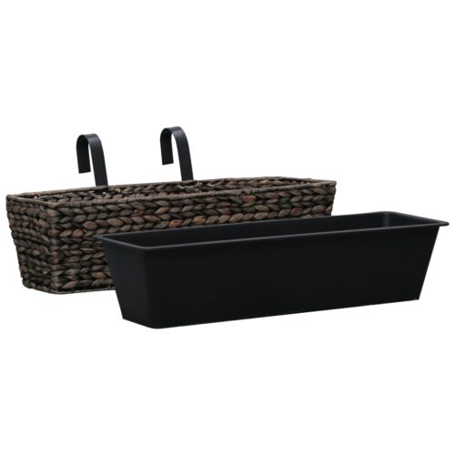 Planters 2pcs Water Hyacinth Brown - Image 3