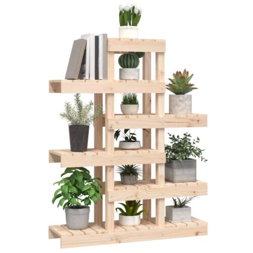 Plant Stand 85x25x109.5cm Solid Wood Pine - Image 4