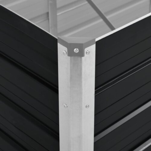 Garden Raised Bed Anthracite 320x80x45cm Galvanised Steel - Image 6