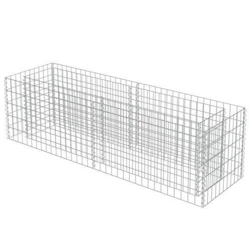 Gabion Raised Bed Galvanised Steel 180x50x50cm - Image 3
