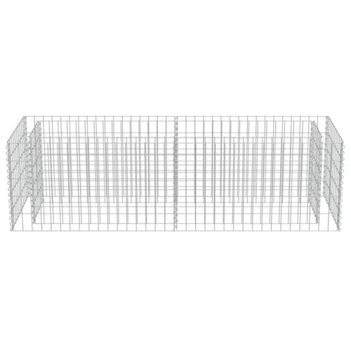 Gabion Raised Bed Galvanised Steel 180x50x50cm - Image 5