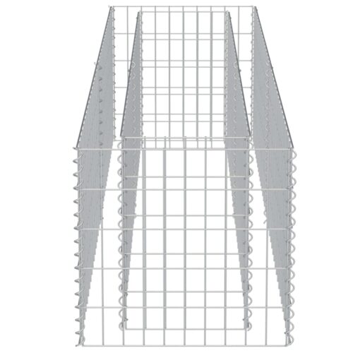 Gabion Raised Bed Galvanised Steel 180x50x50cm - Image 6
