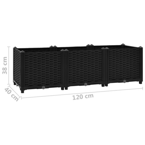 Raised Bed 120x40x38cm Polypropylene - Image 8