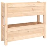 Planter 77x25x66cm Solid Wood Pine