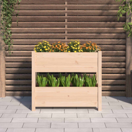 Planter 77x25x66cm Solid Wood Pine - Image 3