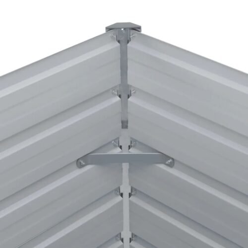 Raised Garden Bed 160x80x77cm Galvanised Steel Green - Image 5