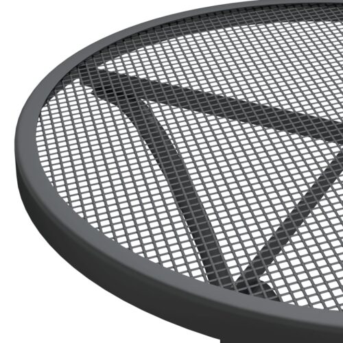 5-Piece Garden Dining Set Expanded Metal Mesh Anthracite - Image 6