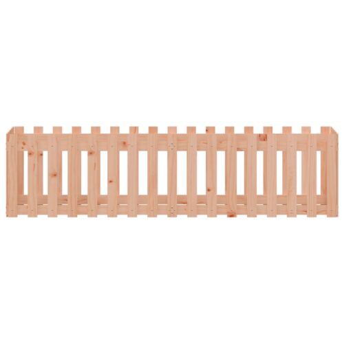Garden Raised Bed with Fence Design 200x50x50cm Solid Wood Douglas - Image 5
