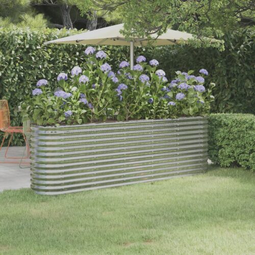Raised Garden Bed Flowers Herbs Vegetables Box Pot Planter Powder Coated Steel - Image 2