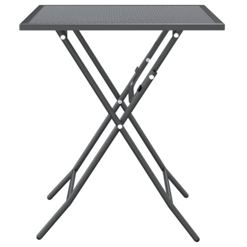 5-Piece Garden Dining Set Expanded Metal Mesh Anthracite - Image 5