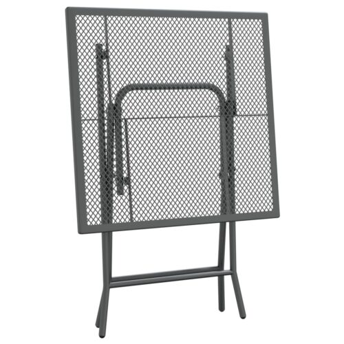 5-Piece Garden Dining Set Expanded Metal Mesh Anthracite - Image 6