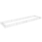 Gabion Raised Bed Galvanised Steel 400x100x20cm