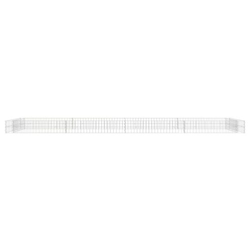 Gabion Raised Bed Galvanised Steel 400x100x20cm - Image 3