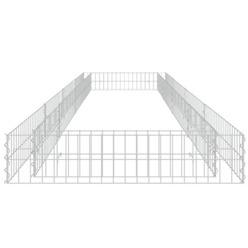 Gabion Raised Bed Galvanised Steel 400x100x20cm - Image 4