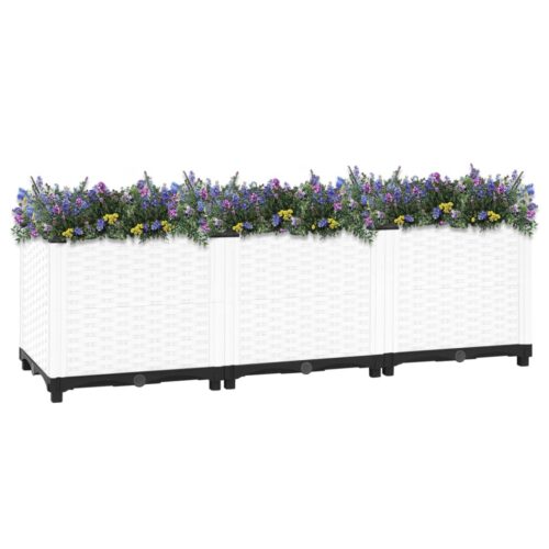 Garden Raised Bed Flowers Herbs Vegetables Box Pot Planter Polypropylene 120cm