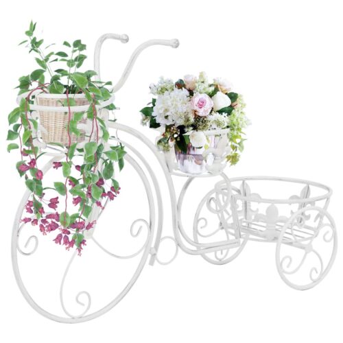 Plant Stand Bicycle Shape Vintage Style Metal - Image 2