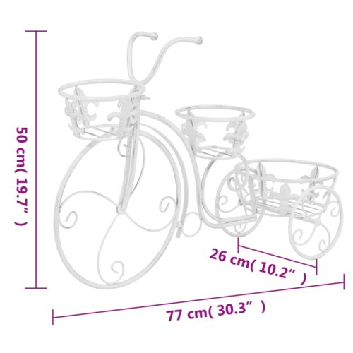 Plant Stand Bicycle Shape Vintage Style Metal - Image 7