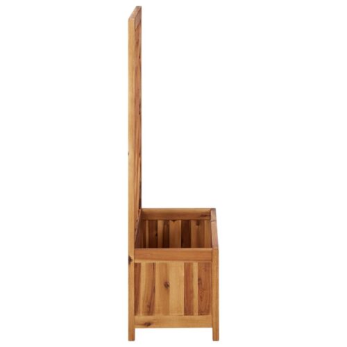 Garden Raised Bed with Trellis Solid Acacia Wood - Image 3