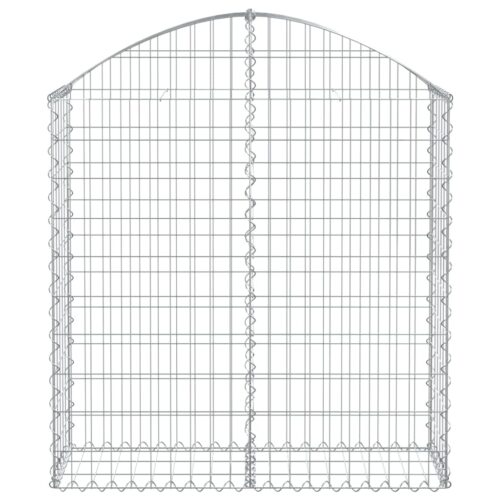 Arched Gabion Basket 100x30x100/120cm Galvanised Iron - Image 3