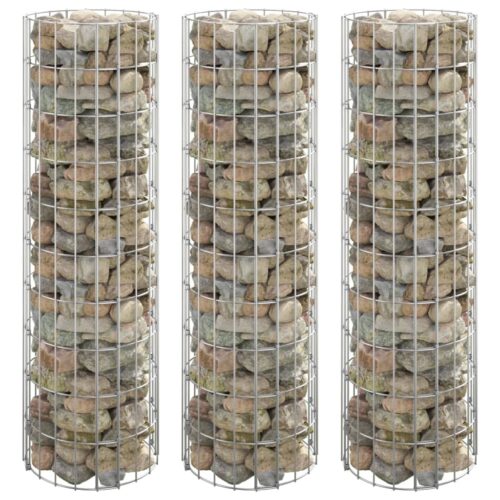 Circular Gabion Raised Beds 3pcs Galvanised Steel √ò30x100cm - Image 2