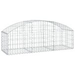 Arched Gabion Basket 150x50x40/60cm Galvanised Iron