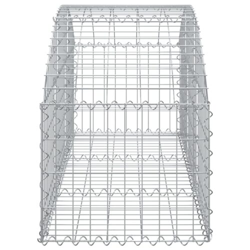 Arched Gabion Basket 150x50x40/60cm Galvanised Iron - Image 4