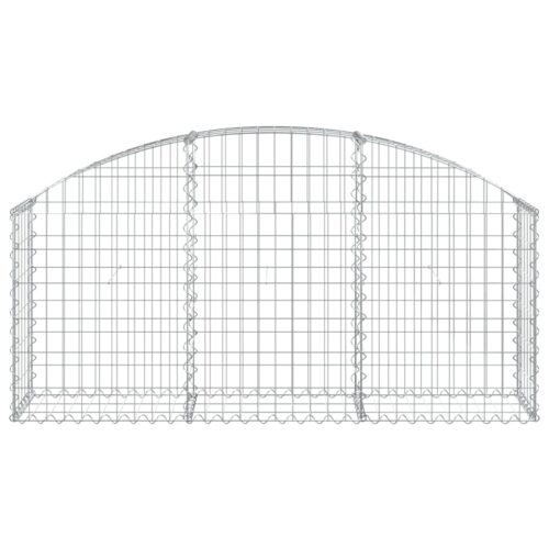 Arched Gabion Basket 150x30x60/80cm Galvanised Iron - Image 3