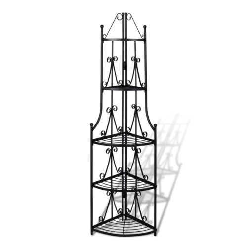 Corner Plant Rack Black - Image 2