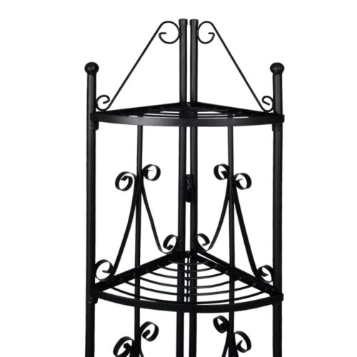 Corner Plant Rack Black - Image 3