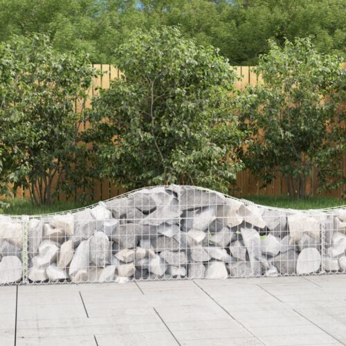 Arched Gabion Basket 200x30x40/60cm Galvanised Iron - Image 2